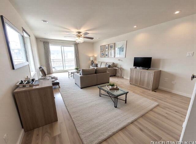 Living room staged