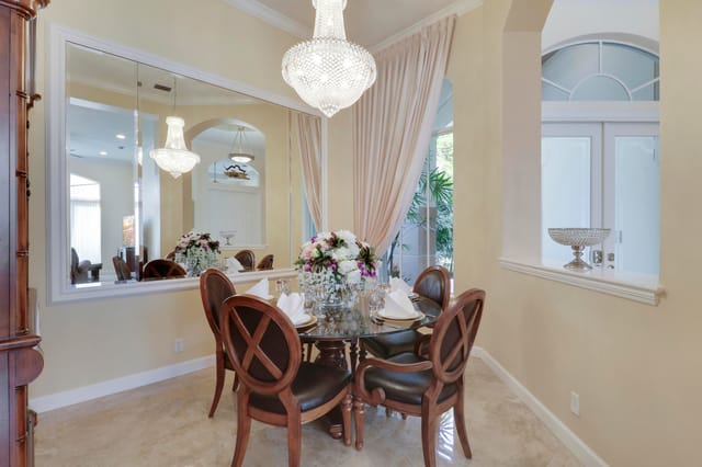 Formal Dining Room with Chandelier