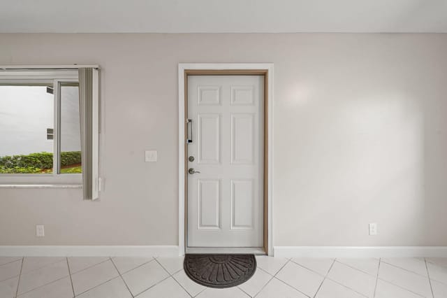 Inside front door