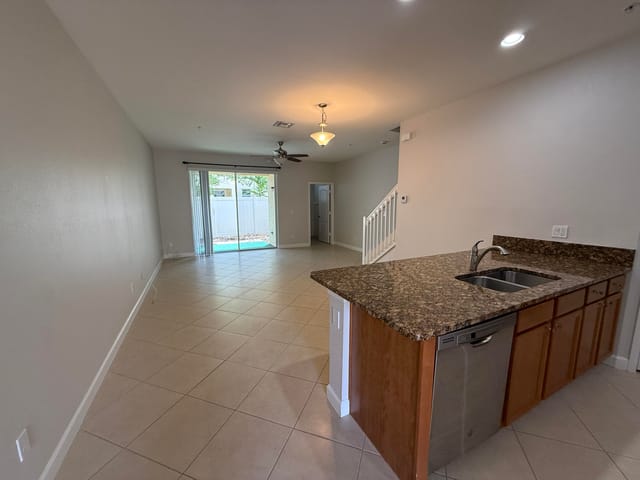 Open floorplan layout