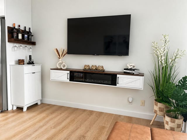 Living Room TV Fireplace